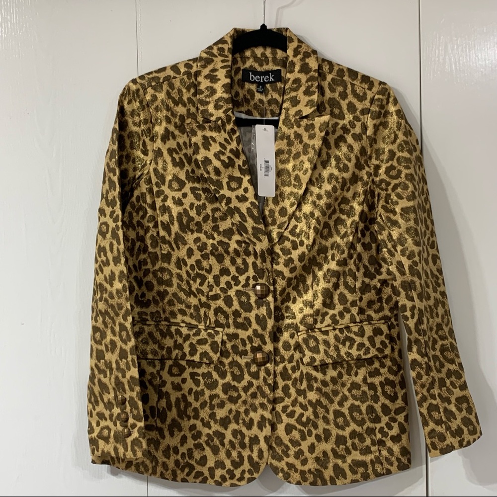 💥💥5 STAR Rated💥💥NWT Metallic Animal Print Blazer - Picture 8 of 10